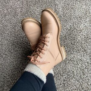 ROOLEE Women's Tan Lace-Up Boots